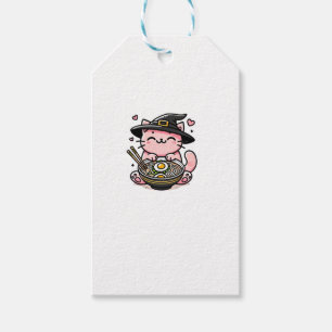 Etiqueta Para Presente Anime Kawaii Gato Cute Ramen Halloween Crianças