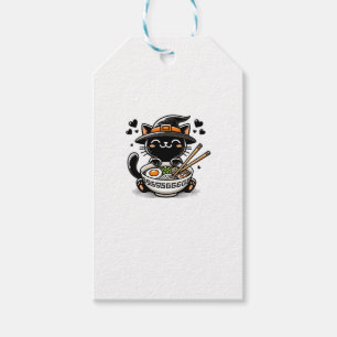 Etiqueta Para Presente Anime Kawaii Gato Cute Ramen Halloween Crianças