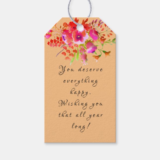 Etiqueta Para Presente Aniversário (Frente)