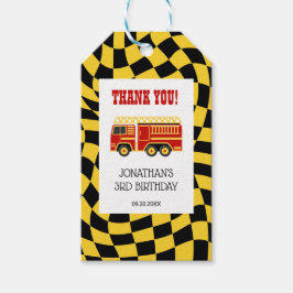 Etiqueta Para Presente Aniversário de 3 anos com Verificador de Pano Negr