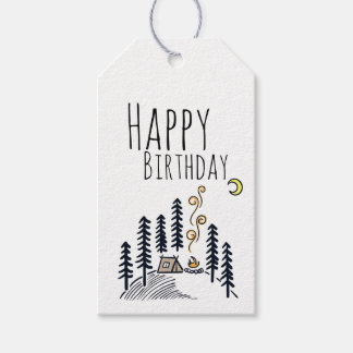 Etiqueta Para Presente Aniversário de Acampante