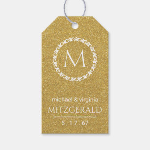 Etiqueta Para Presente Aniversário de casamento Dourado da imagem 50th d