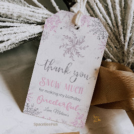 Etiqueta Para Presente Aniversário de Inverno Onederland