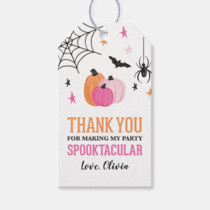 Etiqueta Para Presente Aniversário de Menina Espetacular de Halloween com