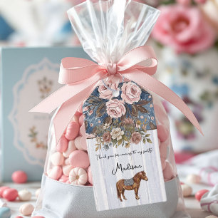Etiqueta Para Presente Aniversário de Pônei