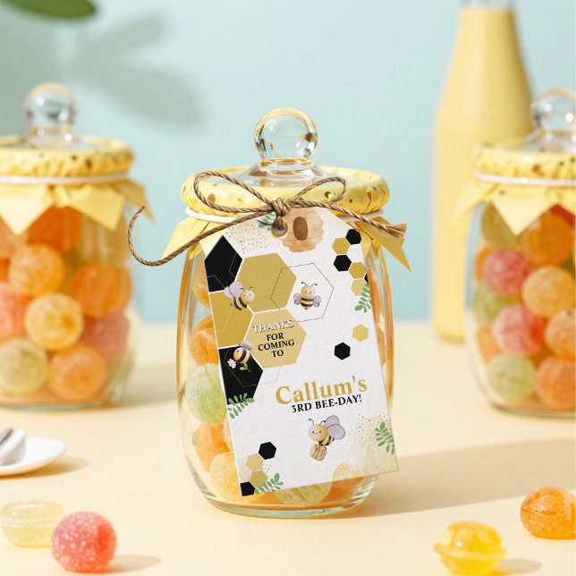 Etiqueta Para Presente Aniversário do Dia da Abelha (Criador carregado)