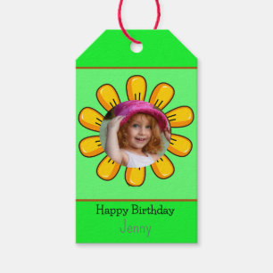 Etiqueta Para Presente Aniversário do Girassol Sunshine