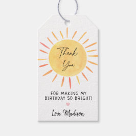 Etiqueta Para Presente Aniversário do Little Sunsher Boho Obrigado