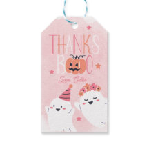 Aniversário do Pequeno Boo Halloween Obrigado