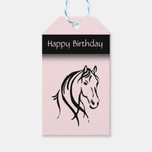 Etiqueta Para Presente Aniversário eqüino das meninas