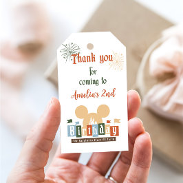 Etiqueta Para Presente Aniversário Mágico Mais Feliz Da Terra No Aniversá