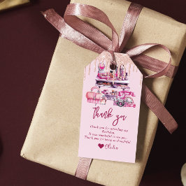 Etiqueta Para Presente Aniversário personalizado do Glam Makeup