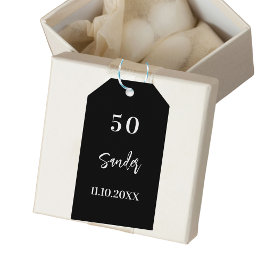 Etiqueta Para Presente Aniversário preto branco obrigado você