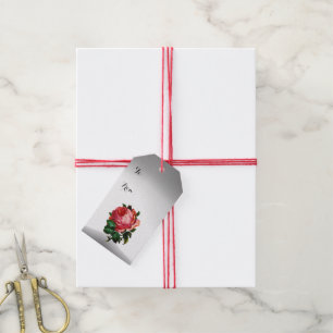 ETIQUETA PARA PRESENTE ANJO COM ROSAS E ARCANJO GABRIEL