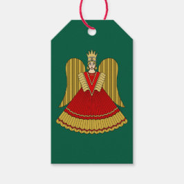 Etiqueta Para Presente Anjo de Natal de Nuremberga