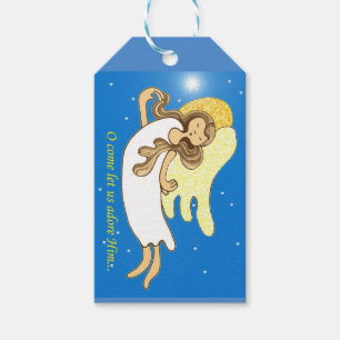 Etiqueta Para Presente Anjo do Natal