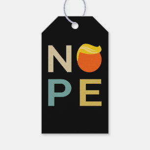 Etiqueta Para Presente Anti-Trump - Nope Edition III