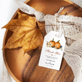 Etiqueta Para Presente Apaixonem-Se Pumpkin Botânico, Obrigado