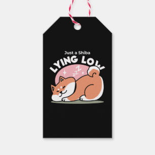 Etiqueta Para Presente Apenas um Shiba Mente Baixo: Design de Shiba Inu C