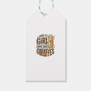 Etiqueta Para Presente Apenas uma garota que ama camiseta vintage de gira