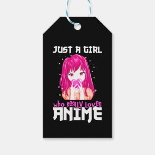 Etiqueta Para Presente Apenas Uma Menina Que Ama Mesmo Anime