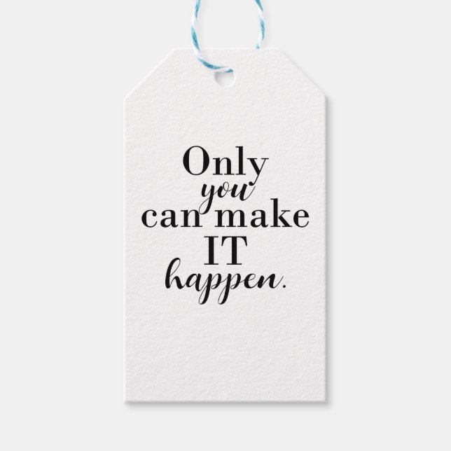 Etiqueta Para Presente APENAS VOCÊ PODE FAZER ISSO ACONTECER Personalizad (Frente)