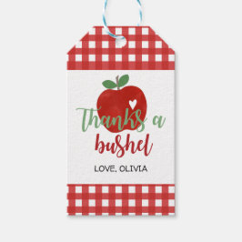 Etiqueta Para Presente Apple Birthday Obrigado uma etiqueta de presente d