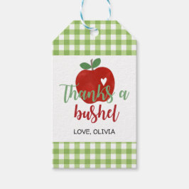 Etiqueta Para Presente Apple Birthday Obrigado uma etiqueta de presente d