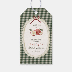 Etiqueta Para Presente Appley Ever After gingham vintage