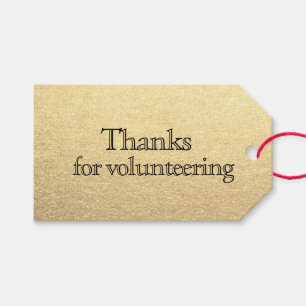 Etiqueta Para Presente Apreciação do Voluntário Obrigado Colaborador