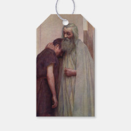 Etiqueta Para Presente Aproximação de casa (Pai e Filho)