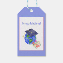 Etiqueta Para Presente Aquarela Felicitações Graduações