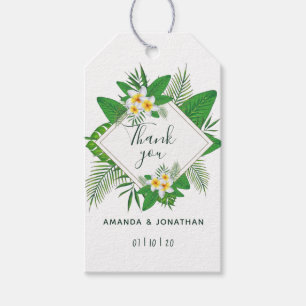Etiqueta Para Presente Aquarela Havaiana Aloha Luau, Favor do Convidado