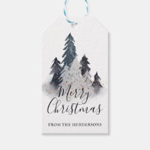 Aquarela inverno Árvore Natal