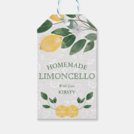 Etiqueta Para Presente Aquarela Limões Sicilianos Limoncello Caseiro