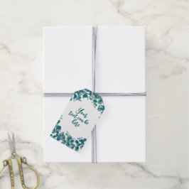 Etiqueta Para Presente Aquarelas eucalipto verde