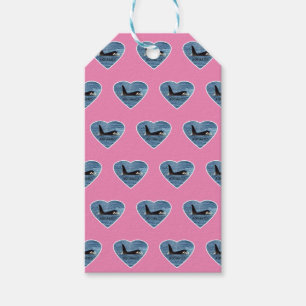 Etiqueta Para Presente Aquário Personalizável Baleia Orca Rosa