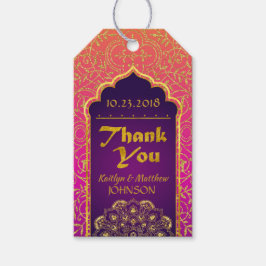 Etiqueta Para Presente Arabe Nights Bollywood Obrigado Tag do Presente