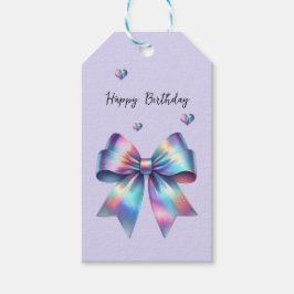 Etiqueta Para Presente Arco iridescente e etiqueta de presente cardíaca