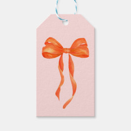 Etiqueta Para Presente Arco Laranja Aquarela