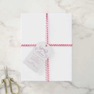 Etiqueta Para Presente Arco Romântico esboçado   Favor de Boas-vindas Lil