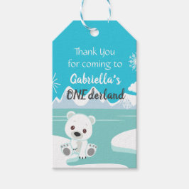 Etiqueta Para Presente Árctico: Onederland Primeiro Aniversário