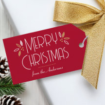 Art Deco Natal Elegante Tipografia Vermelho Escuro