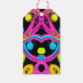 Etiqueta Para Presente arte abstrata brilhante