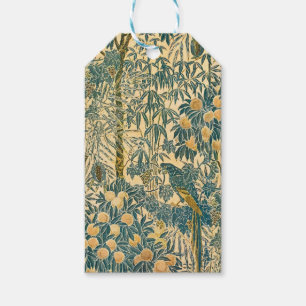Etiqueta Para Presente Arte Antiga de Arara e Fruta Cítrica de Walter Cra