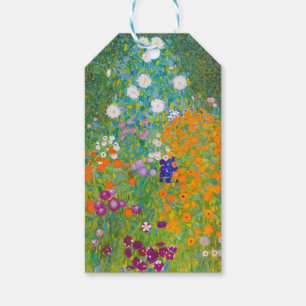 Etiqueta Para Presente Arte Floral de Jardim de Campo de Gustav Klimt Vin