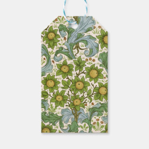 Etiqueta Para Presente Arte Floral William Morris Orchard Green