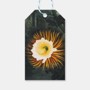 Etiqueta Para Presente Arte Gótica de Cereus Noturno Vintage