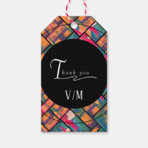 Arte Pintura Colorida Moderno Abstrato Obrigado