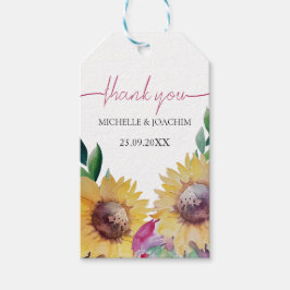 Etiqueta Para Presente Arte Rústica De Girassol